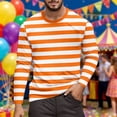 thumbnail image 2 of CONZONE Mens T-Shirts Long Sleeve T Shirts for Men Casual Crew Neck Striped Graphic Lightweight Tees Soft Cozy Athletic Tops, 2 of 4