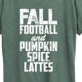 thumbnail image 3 of Instant Message - Fall Football Pumpkin Spice Lattes Short Sleeve Graphic T-Shirt, 3 of 6