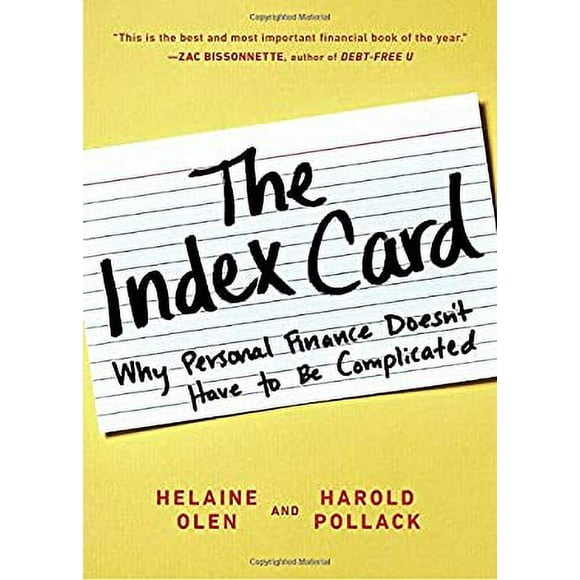 Pre-Owned The Index Card : Why Personal Finance Doesn't Have to Be Complicated 9780143130529