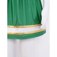 thumbnail image 5 of renvena Youth Girls Cheerleading PerformanceDancewear Cheer Sequins Printed Crop Top with Mini Skirt Cheer leader Uniform Green 14, 5 of 7