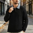 thumbnail image 2 of Admvng Men's Fake Two-piece Lapel Daily Casual Long Sleeve Spring Fall Shirt, 2 of 5