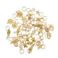 thumbnail image 2 of 50 Uds. tallados concha de tortuga de plumas para el cabello s trenzados bucles accesorios para el cabello adorno para el, 2 of 8