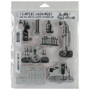 Tim Holtz Cling Stamps 7"X8.5"-Laboratory