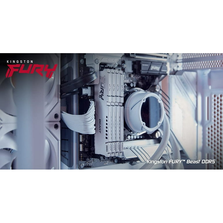 Kingston 64GB (4x16GB) DDR5 5600MT/s CL40 FURY Beast White XMP