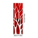 thumbnail image 5 of Pegatinas de pared de espejo Wosthever Decoración de carteles tridimensionales Fondo de arte impermeable Rojo 100x28cm, 5 of 6
