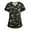 Army Green, variant on QATAINLAV Nursing Scrubs for Women 2025 Trendy Print V Neck Short Sleeve Medical Scrub Tops Nurse Working Uniform T-Shirts with Pockets Casual Caregiver Top Prime Sale Army Green L