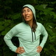 thumbnail image 6 of Women's 1/4 Zip Merino Sun Hoodie - Microweight, 6 of 10