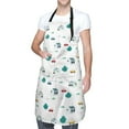 thumbnail image 3 of Uemuo Cartoon House Car Pattern Waterproof Apron Adjustable Dishwasher Apron- Apron for Women Men Heavy Duty Work Apron for Dishwashing Chemical Lab, 3 of 9