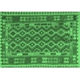 thumbnail image 1 of Ahgly Company Indoor Rectangle Persian Emerald Green Traditional Area Rugs, 8' x 12', 1 of 4