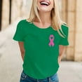 thumbnail image 2 of Stylish Women's T Shirts For Everyday Wear Featuring Breast Cancer Awareness Print Loose Fit And Comfortable Casual Design Perfect For Spring Summer And Fall, 2 of 6