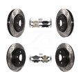 thumbnail image 1 of Transit Auto Front Rear Ceramic Pads and Coated Drilled Slotted Disc Brake Rotors Kit for Car 2016-2020 Dodge Durango with Solid KDA-102513, 1 of 2