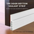 thumbnail image 2 of ACDANC Door Draft Stopper,Soundproof Weather Stripping Door Seal,Windblock Draft Stopper,Black, 2 of 3
