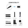 thumbnail image 2 of Cable de alimentación AC compatible con Sony PS5/PS4/PS4 Slim/PS3 Slim y Super Slim, Xbox Series S/Xbox Series X, Xbox One S/Xbox One X, 2 of 5