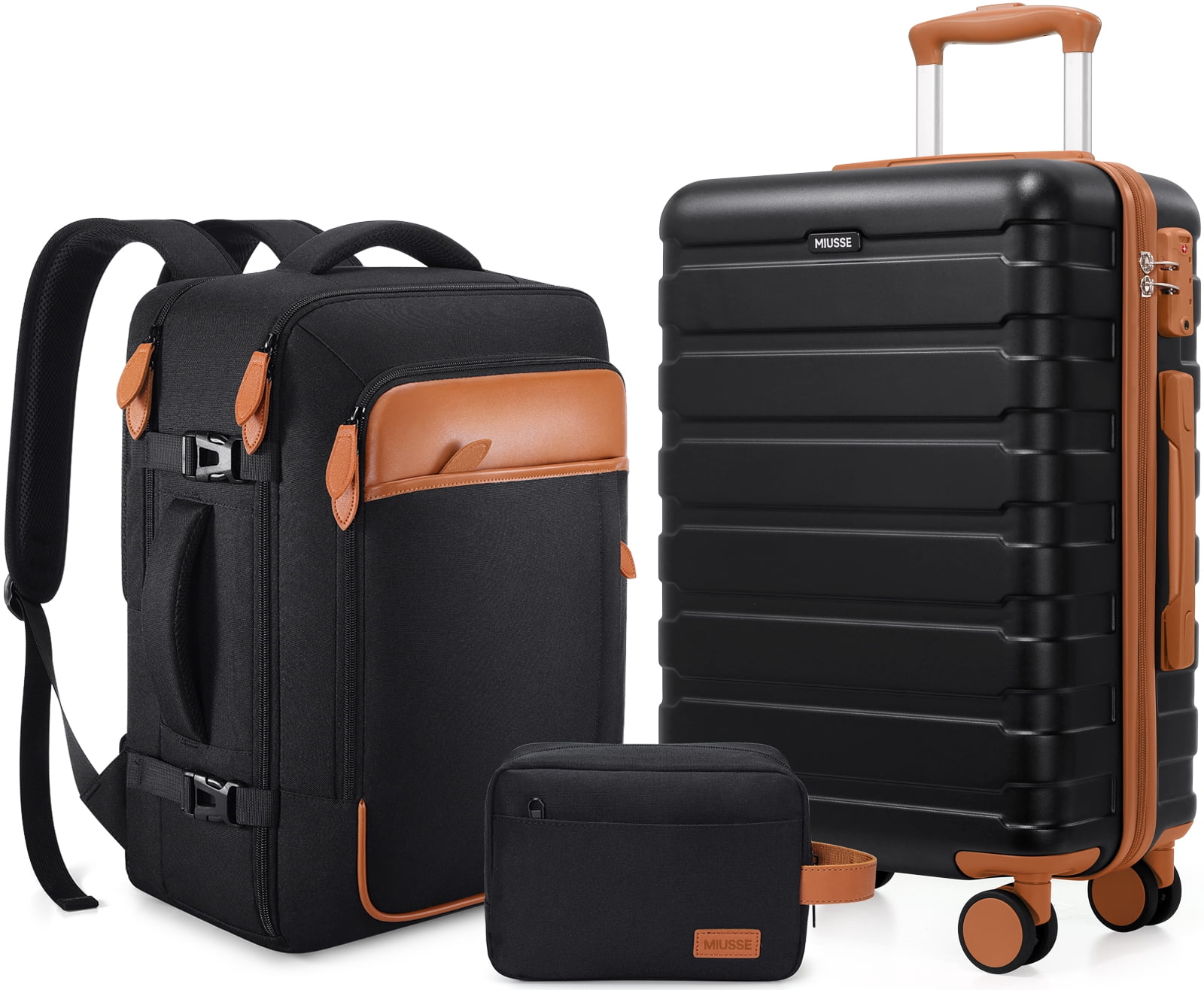 UKEIN Luggage Sets 3 Piece, 20 Inch Hardshell Carry On with TSA
