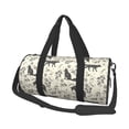 thumbnail image 1 of Balery Vintage Moon Fox Bolsa de Gimnasio para Mujeres y Hombres, Bolsa de Viaje Impermeable, Bolsa de Fin de Semana con Compartimento para Zapatos y Bolsillo Húmedo, 1 of 6