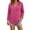 #04 Hot Pink【Stock up on Your Favorite Colors】, variant on Women's V Neck Button Front Hoodie, Long Sleeve Drawstring Top, Casual Pullover Shirt for Spring Summer | CSEONE,Black L