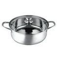 thumbnail image 1 of Thickened Double Bottom Stainless Steel Hot Pot, Even Heating Thermal Pot with Lid, Suitable for Home and Commercial Use, Compatible with Induction Cooktops, for Efficient, 1 of 8