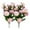 Light Pink, variant on Realistic Latex Bridal Bouquet Flowers for Wedding Home Garden Outdoor Hanging Planter Decorations 2PCS