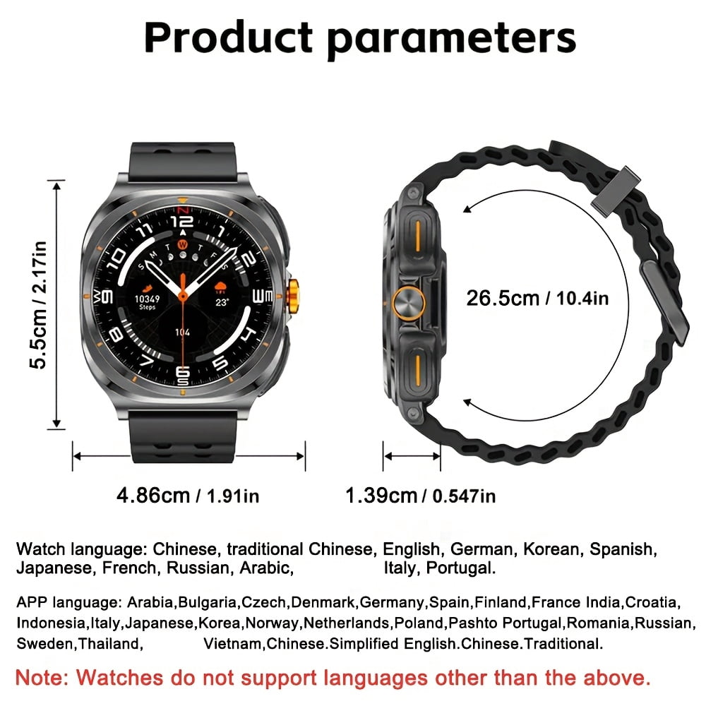 General 2025 New Smart Watch with Built-in Earphones, 1.53" HD Screen, Wireless Call, NFC, HiFi Sound, 400mAh Battery, 100+ Sports Modes, 2-in-1 Music Watch