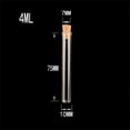 thumbnail image 2 of 4ml Transparent Test Tube Glass Bottle with Cork Small Bottle with Cork Stopper for Party a Birthday Present Wedding Decoration 50pcs, 2 of 5