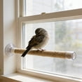 thumbnail image 4 of Portable Parrot Stand Natural Rope Strong Suction Cup Window Glass Tile Easy Install Resting Perch for Parrots Small Birds, 4 of 7