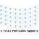 thumbnail image 1 of Banderin Calado Toda Ocasion DECORAMEC PAPEL PICADO 5 tiras de 8 metros diseño Toda Ocasion Flores de vibrantes colores azul con blanco, 1 of 6