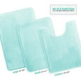 thumbnail image 1 of Bathroom Rugs, Ultra Soft Velvet Memory Foam Bath Mat for Bathroom, 3 Piece Bathroom Rug Set, 1 of 7