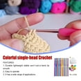 thumbnail image 3 of 1 Set Knitting Needles DIY Tools Colorful Sewing Supplies Household Accessory Weave Crochets for Sweater Clothes Scarf Slippers 002 Model, 3 of 7