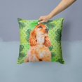 thumbnail image 2 of Carolines Treasures BB9880PW1414 Cocker Spaniel St Patricks Fabric Decorative Pillow, 2 of 4