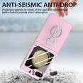 thumbnail image 5 of Allytechgroup for Samsung Galaxy Z Flip 7 Case with Ring Holder Stand & Screen Protector, Morandi Colored Case Shockproof Bumper Slim Cover for Samsung Galaxy Z Flip 7 Women Men, Pink, 5 of 11