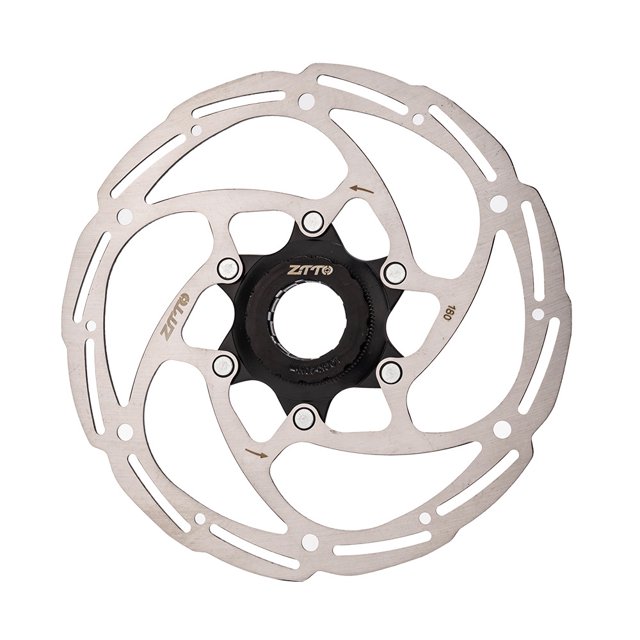 Conjunto de freno de bicicleta Rotor de freno de disco de bloqueo central de bicicleta Rotor de bicicleta de acero inoxidable con anillo de bloqueo para bicicleta de carretera de montaña MTB