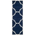 thumbnail image 2 of SAFAVIEH Chatham Hayden Geometric Wool Runner Rug, Dark Blue/Ivory, 2'3" x 9', 2 of 8