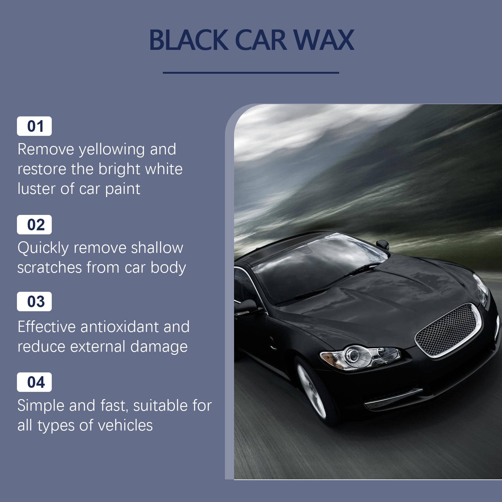 Hxlamzoo Car Wax, Restore Beauty, Delay Fading, Special for