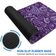 thumbnail image 6 of Long Mouse Pads for Desk,Purple Paisley Pattern Desk Mats on Top Of Desks, Desk Mouse Pad Extra Large with 3mm Non-Slip Base and Stitched Edge for Gaming,Office,Work,Home 35.4"x15.7", 6 of 6