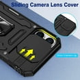 thumbnail image 2 of Armor Military Grade Case Compatible Iphone 14 Pro Max/14 Pro With Slide Camera Cover & Magnetic Ring Stand, 2 of 3