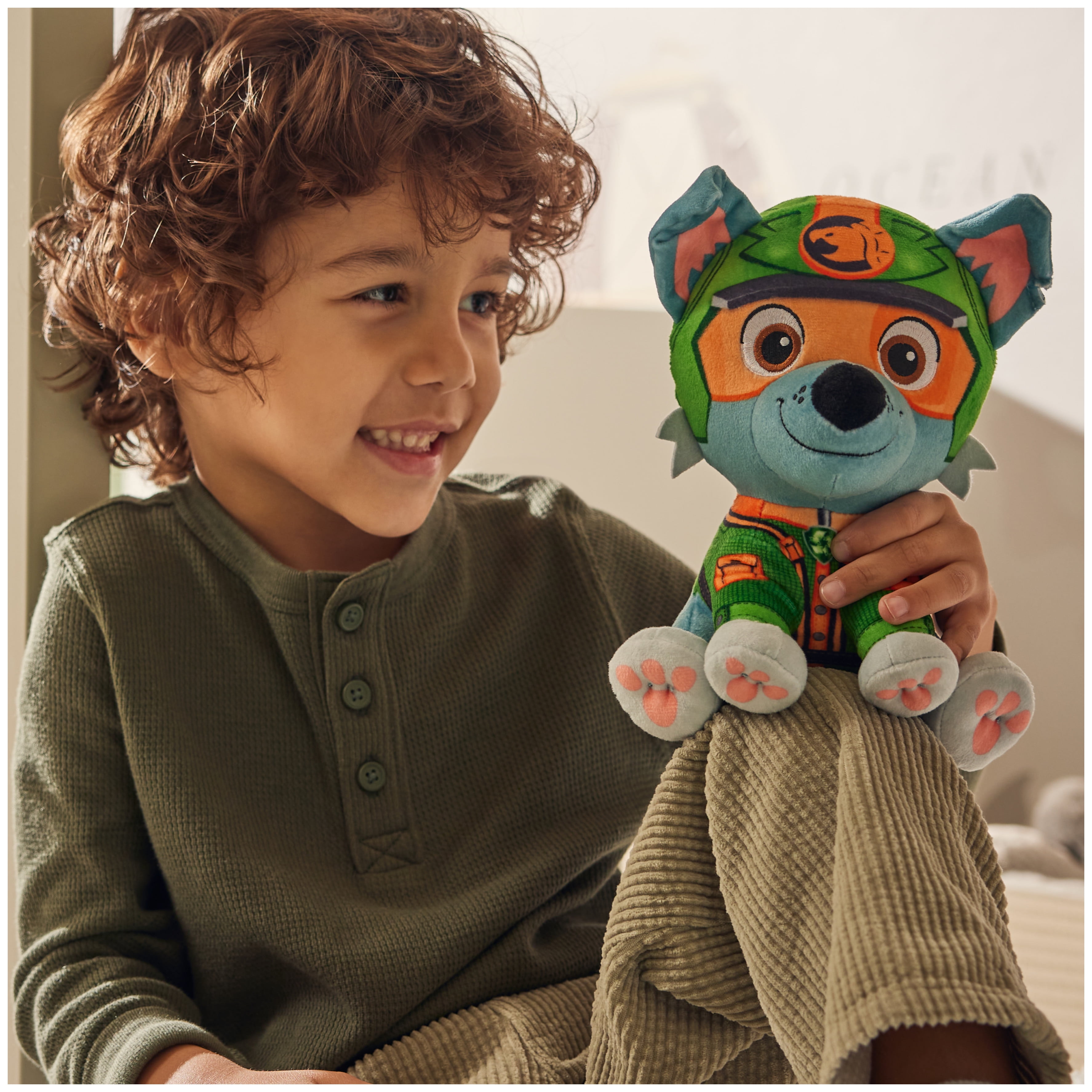 PAW Patrol Jungle Pups, Rocky 8-Inch Plush Toy