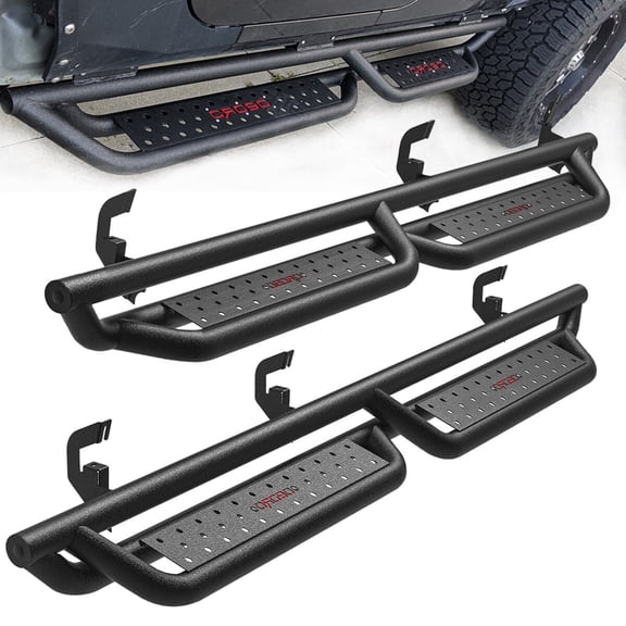 6" Running Boards for 07- 18 Silverado Sierra 1500 Crew Cab Drop Side Step Bars