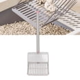 thumbnail image 1 of Stainless Steel Chicken Poop Scooper Long Handle Slat Litter Sifting Shovel for Pet Cleaning, 1 of 7