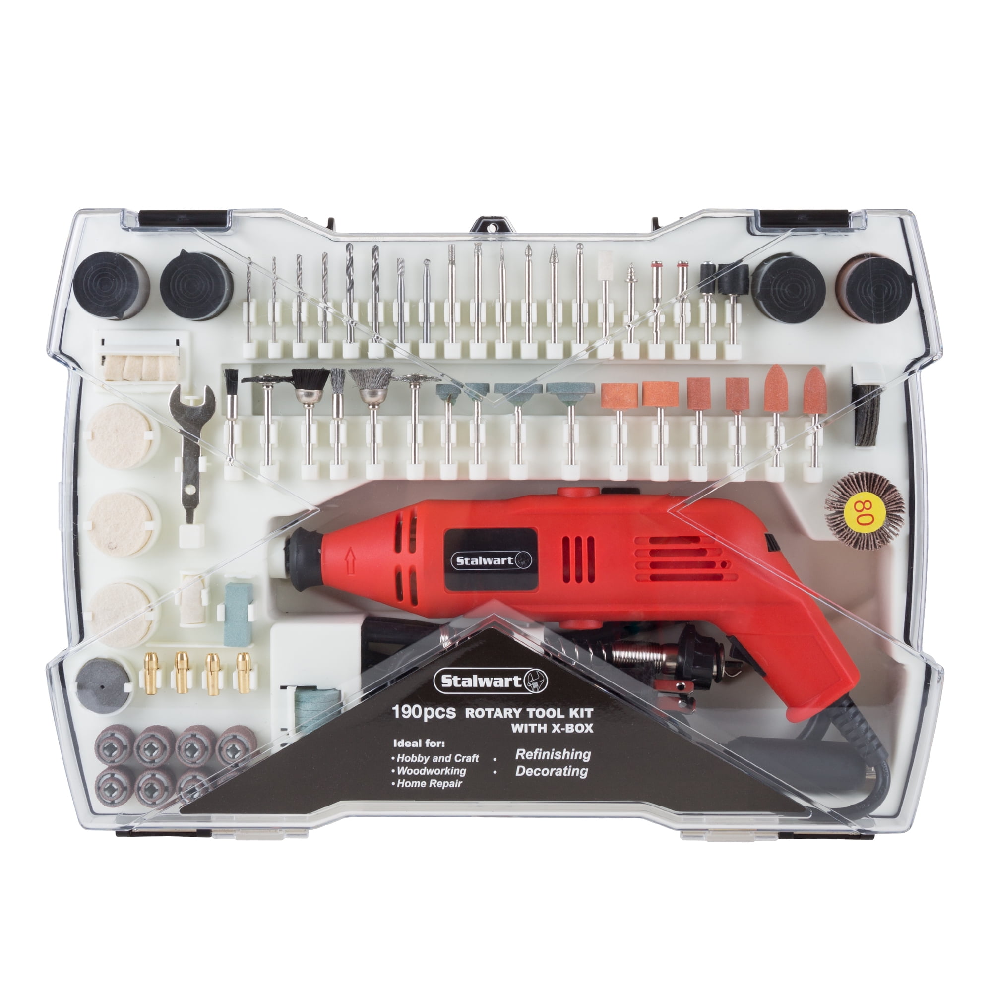 Corded Rotary Tool and Accessories Kit 190 Piece Multifunction