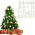 thumbnail image 6 of geerera 28Pcs Velvet Christmas Balls Set, Various Shapes of Christmas Ornaments,Shatterproof Xmas Balls Ornaments for Home Party Holiday Decor, 6 of 7