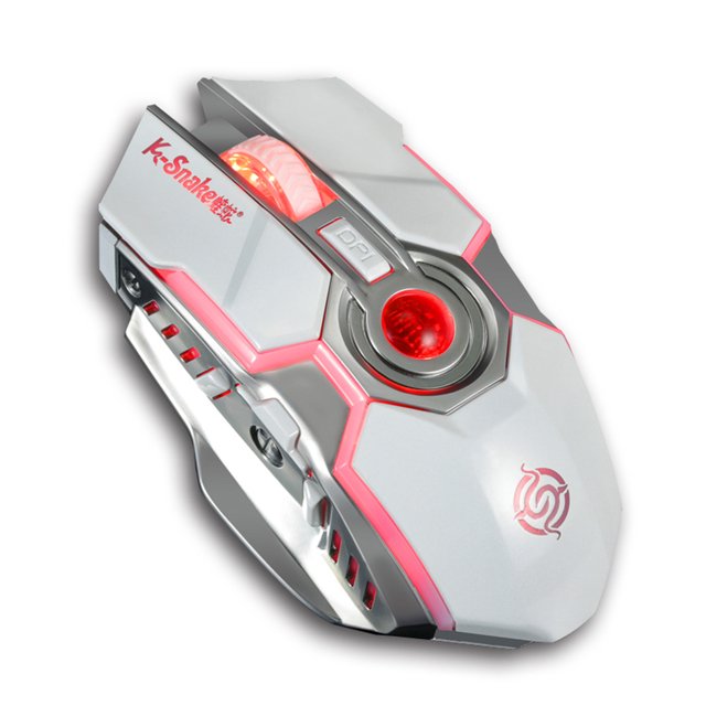 CAROOTU Wireless Mouse Silent Ergonomic Gaming Mice 7 Keys RGB Backlight 2400 DPI for Laptop Computer