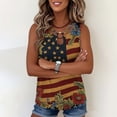 thumbnail image 5 of Jsaierl Womens Independence Day Tank Tops Casual Patriotic American Flag Print Tees Elegant Sleeveless T Shirts Cami Flowy Crew Neck Tanks S-XXXL, 5 of 6