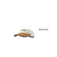 thumbnail image 2 of Women's Contrast Color Sun Visor Hat Greenich Embroidery Sports Running Tennis Cap for Adults Adjustable Headwear Summer Sunshade Everyday Casual Apparel Fashion Gear Accessory Five Color Matrix, 2 of 3