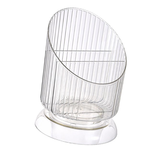 Cubo para brochas de maquillaje, organizador de brochas de maquillaje, soporte redondo para brochas, vaso de plástico, soporte para brochas de maquillaje, rendimiento sólido Jadeshay A