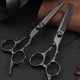 thumbnail image 5 of Juego de tijeras para cortar el cabello, tijeras para adelgazar/texturizar, tijeras para peluquería, 5 of 6