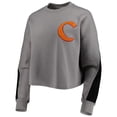 thumbnail image 2 of Women's Gameday Couture Gray Clemson Tigers Back To Reality Colorblock Pullover Sweatshirt, 2 of 4