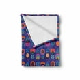 thumbnail image 2 of Abstract Soft Flannel Fleece Throw Blanket, Colorful Ornamental Flowers in Upside down Position Scandinavian Style Artwork, Cozy Plush for Indoor and Outdoor Use, 50" x 70", Multicolor, by Ambesonne, 2 of 6