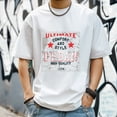 thumbnail image 3 of Men's T Shirts New Trendy Sports Shirt Round Neck Patterned Tee Loose style Creative Gifts for Friends L, 3 of 4