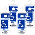 thumbnail image 1 of REGUICORP Soporte para carteles para discapacitados 4P, soporte ultra transparente para carteles para discapacitados, soporte para carteles para discapacitados con percha grande para estacionamiento p, 1 of 1