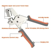 NEU MASTER Grommet Kit , Grommet Tool Kit 3/8 inch Grommets Eyelet Plier Set with 500pcs Eyelets, Handheld Eyelet Hole Punch Pliers Grommet Press Kits for Fabric Tarps Leather (Gold and Silver)